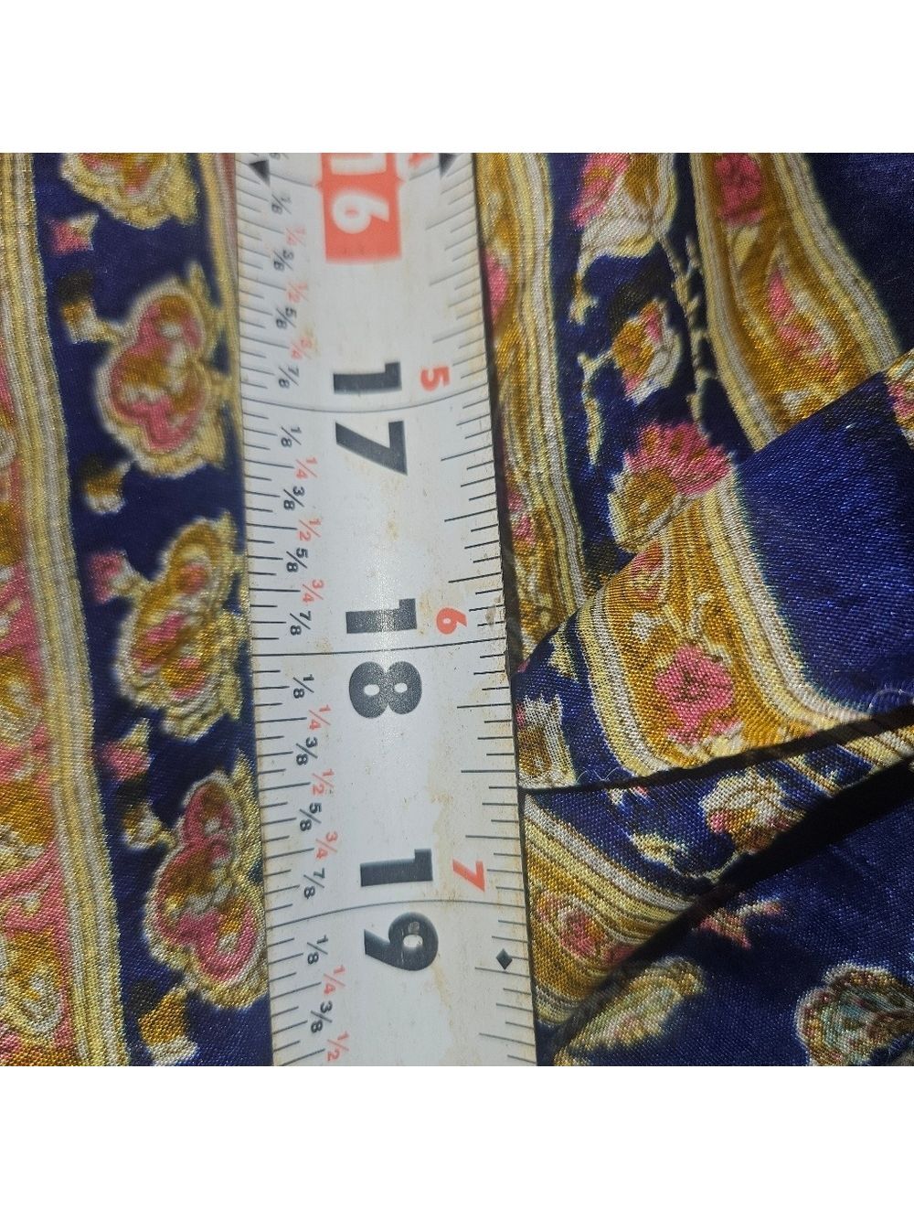 Kariza Vintage One-of-a-Kind Silk Tie Waist Skirt | Short | Boho Artisan - Picture 6 of 12
